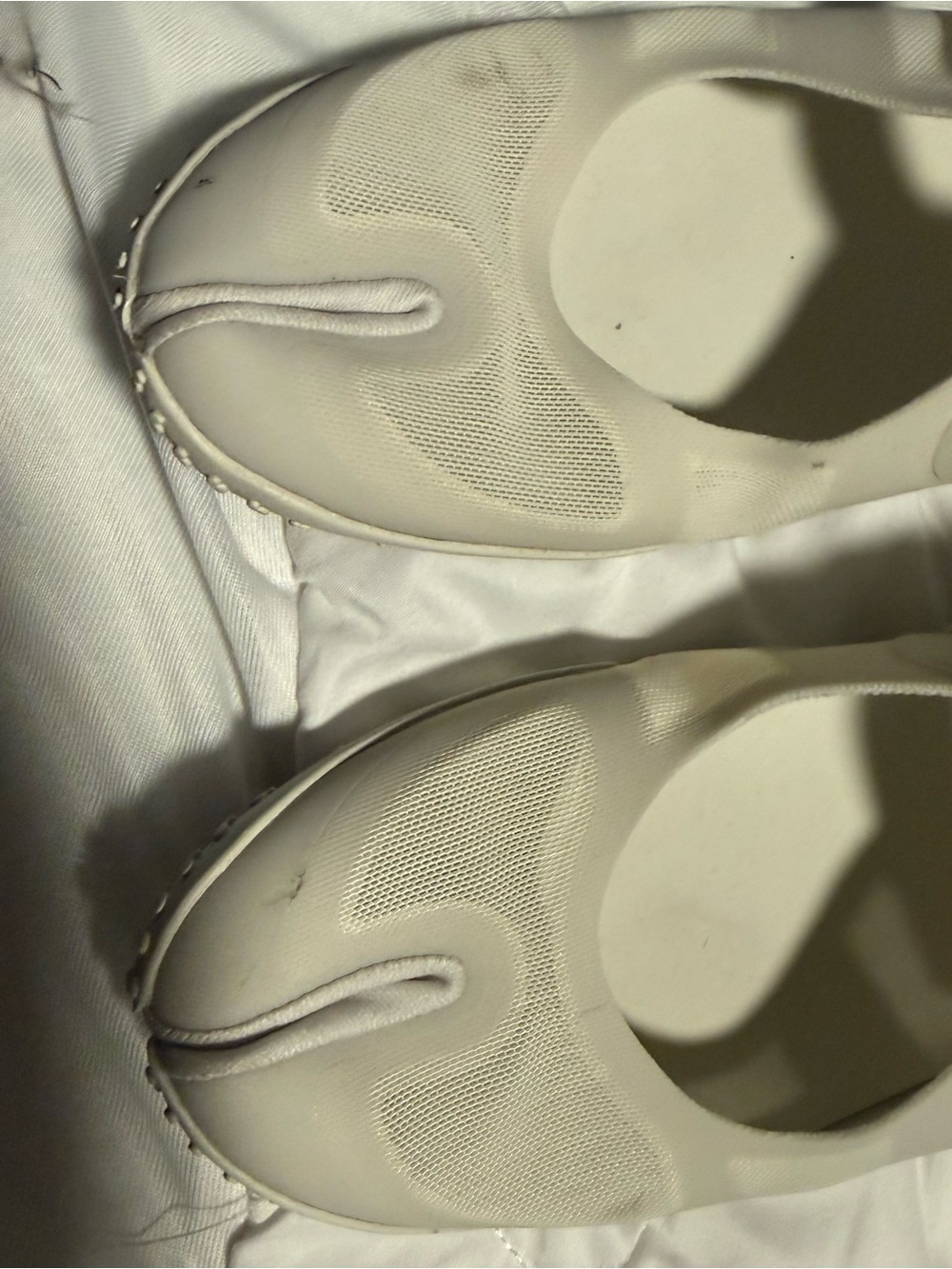 SKIMS Cream Mesh Ballet Slip-On Sandals